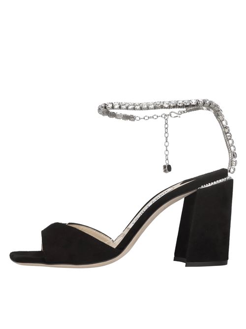  JIMMY CHOO | SAEDA SANDAL/BH 85 SUEDENERO